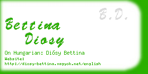 bettina diosy business card